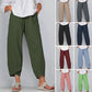 👖Jetzt 50 % Rabatt!✨Vintage-Hose mit asymmetrischem Gummibund und Taschen – Einzigartiges Design, bequeme Passform und funktionaler Stil🌸
