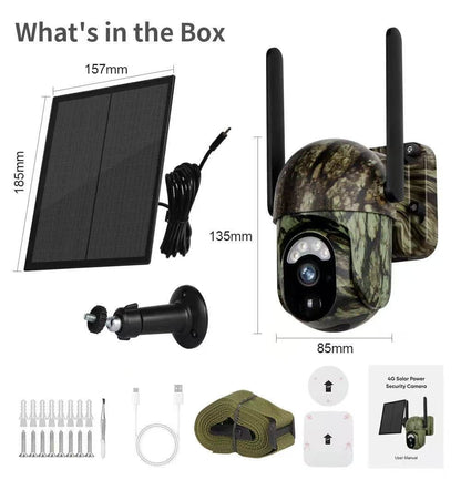 🔥HEISSER VERKAUF 50 % RABATT🎁Solar-Überwachungskamera – Kabellos, 2K HD, 360°-Sicht, Bewegungsmelder & Nachtsicht für den Außenbereich