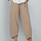 Vintage  asymmetrische elastische Taille Hosen