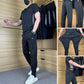 💎👕 50% RABATT! Zweiteiliges Sport-Set für Herren – Kurzarm-T-Shirt & Lange Hose | Atmungsaktiv, bequem & ideal für Training oder Freizeit 🏃‍♂️