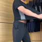 💎👕 50% RABATT! Zweiteiliges Sport-Set für Herren – Kurzarm-T-Shirt & Lange Hose | Atmungsaktiv, bequem & ideal für Training oder Freizeit 🏃‍♂️