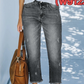 ✨🔥Damen-Retro-Cropped-Straight-Leg-Jeans👖